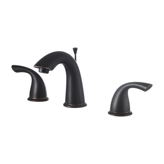 Two Handle Wide Spread Bathroom Faucet